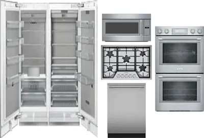 6 Piece Package Includes Refrigerator, Freezer, Cooktop, Wall Oven, Microwave And Dishwasher