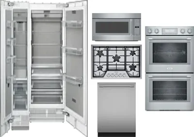 6 Piece Package Includes Refrigerator, Freezer, Cooktop, Wall Oven, Microwave And Dishwasher
