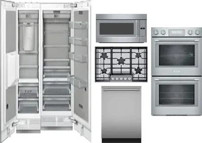 6 Piece Package Includes Refrigerator, Freezer, Cooktop, Wall Oven, Microwave And Dishwasher