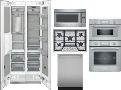 6 Piece Package Includes Refrigerator, Freezer, Cooktop, Wall Oven, Microwave And Dishwasher