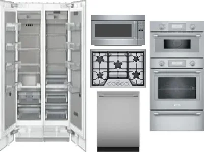 6 Piece Package Includes Refrigerator, Freezer, Cooktop, Wall Oven, Microwave And Dishwasher