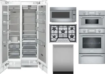 6 Piece Package Includes Refrigerator, Freezer, Cooktop, Wall Oven, Microwave And Dishwasher