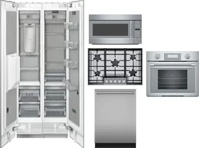 6 Piece Package Includes Refrigerator, Freezer, Cooktop, Wall Oven, Microwave And Dishwasher