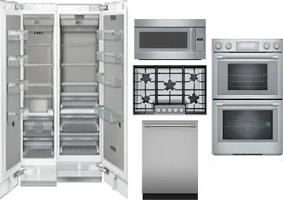 6 Piece Package Includes Refrigerator, Freezer, Cooktop, Wall Oven, Microwave And Dishwasher