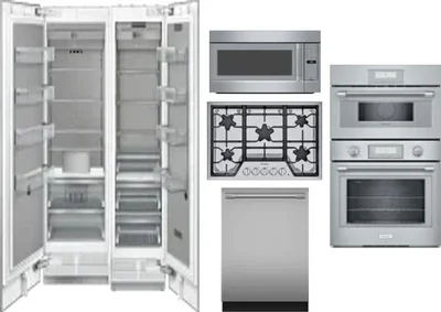 6 Piece Package Includes Refrigerator, Freezer, Cooktop, Wall Oven, Microwave And Dishwasher