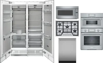 6 Piece Package Includes Refrigerator, Freezer, Cooktop, Wall Oven, Microwave And Dishwasher
