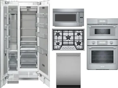 6 Piece Package Includes Refrigerator, Freezer, Cooktop, Wall Oven, Microwave And Dishwasher
