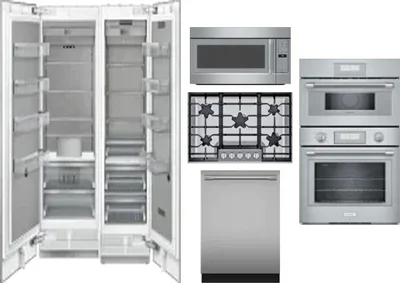 6 Piece Package Includes Refrigerator, Freezer, Cooktop, Wall Oven, Microwave And Dishwasher