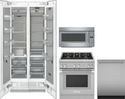 5 Piece Package Includes Refrigerator, Freezer, Range, Microwave And Dishwasher