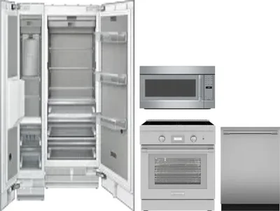 5 Piece Package Includes Refrigerator, Freezer, Range, Microwave And Dishwasher