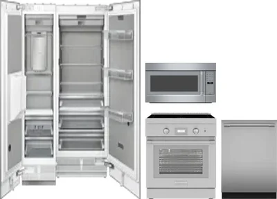5 Piece Package Includes Refrigerator, Freezer, Range, Microwave And Dishwasher