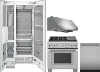 5 Piece Package Includes Refrigerator, Freezer, Range, Hood And Dishwasher