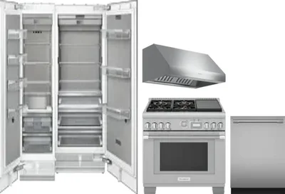 5 Piece Package Includes Refrigerator, Freezer, Range, Hood And Dishwasher