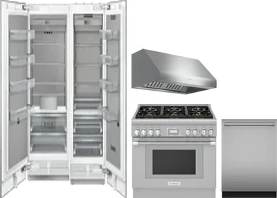 5 Piece Package Includes Refrigerator, Freezer, Range, Hood And Dishwasher