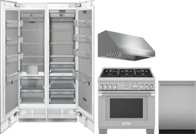 5 Piece Package Includes Refrigerator, Freezer, Range, Hood And Dishwasher