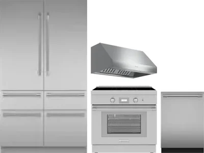 4 Piece Package Includes Refrigerator, Range, Hood And Dishwasher