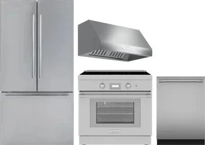 4 Piece Package Includes Refrigerator, Range, Hood And Dishwasher
