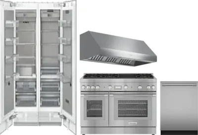 5 Piece Package Includes Refrigerator, Freezer, Range, Hood And Dishwasher