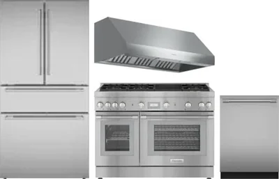 4 Piece Package Includes Refrigerator, Range, Hood And Dishwasher