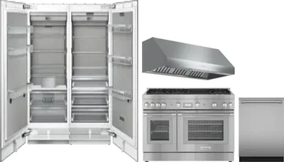 5 Piece Package Includes Refrigerator, Freezer, Range, Hood And Dishwasher