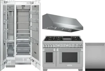 5 Piece Package Includes Refrigerator, Freezer, Range, Hood And Dishwasher