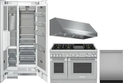 5 Piece Package Includes Refrigerator, Freezer, Range, Hood And Dishwasher