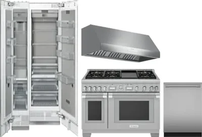 5 Piece Package Includes Refrigerator, Freezer, Range, Hood And Dishwasher