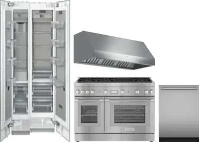 5 Piece Package Includes Refrigerator, Freezer, Range, Hood And Dishwasher