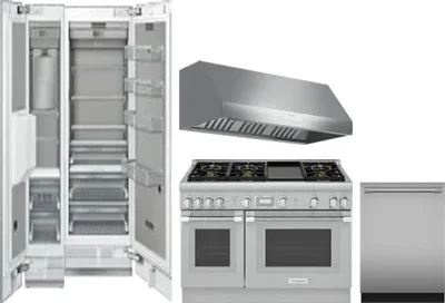 5 Piece Package Includes Refrigerator, Freezer, Range, Hood And Dishwasher