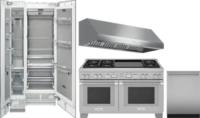 5 Piece Package Includes Refrigerator, Freezer, Range, Hood And Dishwasher