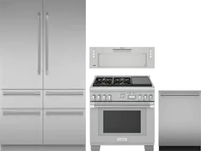 4 Piece Package Includes Refrigerator, Range, Hood And Dishwasher