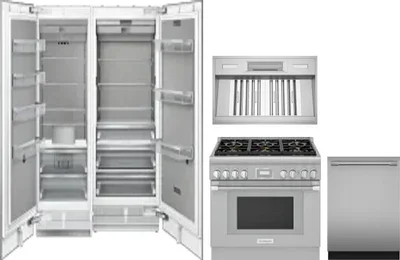 5 Piece Package Includes Refrigerator, Freezer, Range, Hood And Dishwasher