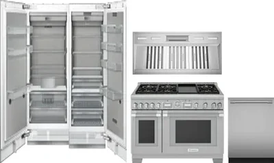 5 Piece Package Includes Refrigerator, Freezer, Range, Hood And Dishwasher