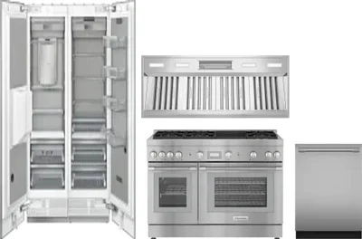 5 Piece Package Includes Refrigerator, Freezer, Range, Hood And Dishwasher