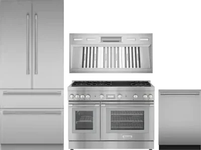 4 Piece Package Includes Refrigerator, Range, Hood And Dishwasher