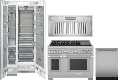 5 Piece Package Includes Refrigerator, Freezer, Range, Hood And Dishwasher