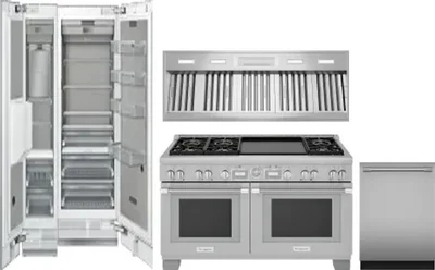 5 Piece Package Includes Refrigerator, Freezer, Range, Hood And Dishwasher