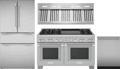 4 Piece Package Includes Refrigerator, Range, Hood And Dishwasher