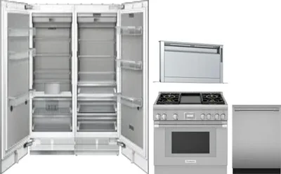 5 Piece Package Includes Refrigerator, Freezer, Range, Hood And Dishwasher