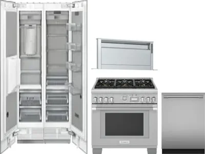 5 Piece Package Includes Refrigerator, Freezer, Range, Hood And Dishwasher
