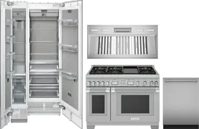 5 Piece Package Includes Refrigerator, Freezer, Range, Hood And Dishwasher