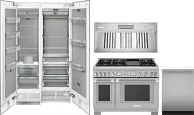 5 Piece Package Includes Refrigerator, Freezer, Range, Hood And Dishwasher
