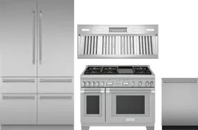 4 Piece Package Includes Refrigerator, Range, Hood And Dishwasher