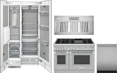 5 Piece Package Includes Refrigerator, Freezer, Range, Hood And Dishwasher
