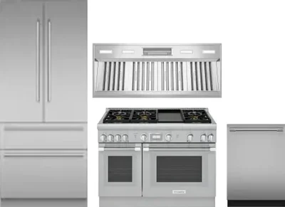 4 Piece Package Includes Refrigerator, Range, Hood And Dishwasher