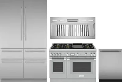 4 Piece Package Includes Refrigerator, Range, Hood And Dishwasher