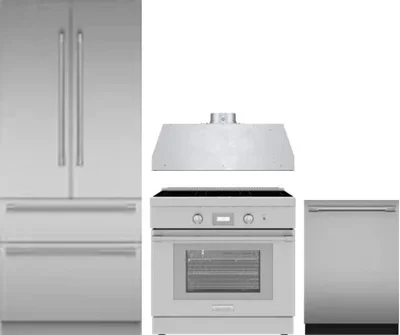 4 Piece Package Includes Refrigerator, Range, Hood And Dishwasher