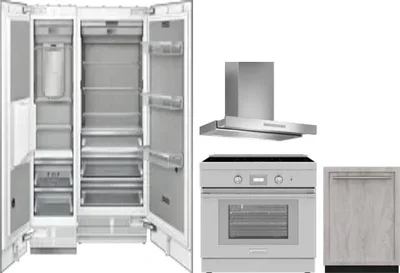 5 Piece Package Includes Refrigerator, Freezer, Range, Hood And Dishwasher