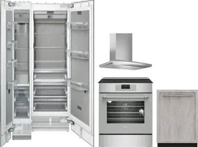 5 Piece Package Includes Refrigerator, Freezer, Range, Hood And Dishwasher