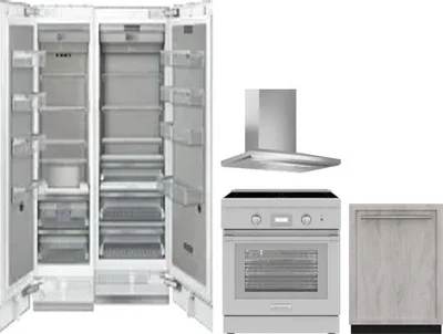5 Piece Package Includes Refrigerator, Freezer, Range, Hood And Dishwasher